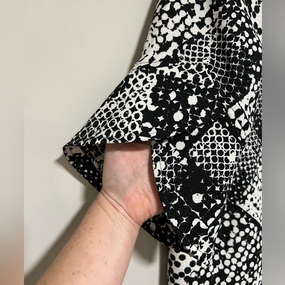 Ali Miles Abstract Patchwork Crop Topper Jacket S… - image 4